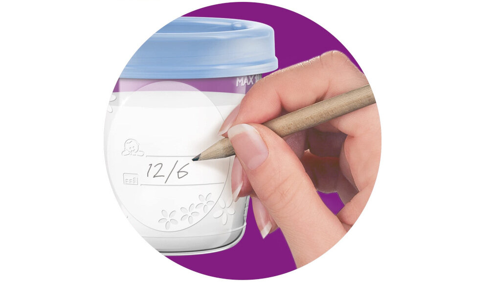 Zestaw pojemników na żywność PHILIPS Avent SCF721/20 (20 sztuk) miejsce lodówka zamrażarka