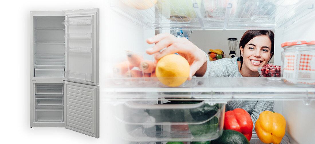 Lodowka FINLUX FR-FB278-1MI1W 170cm Biala  nowoczesne oswietlenie LED