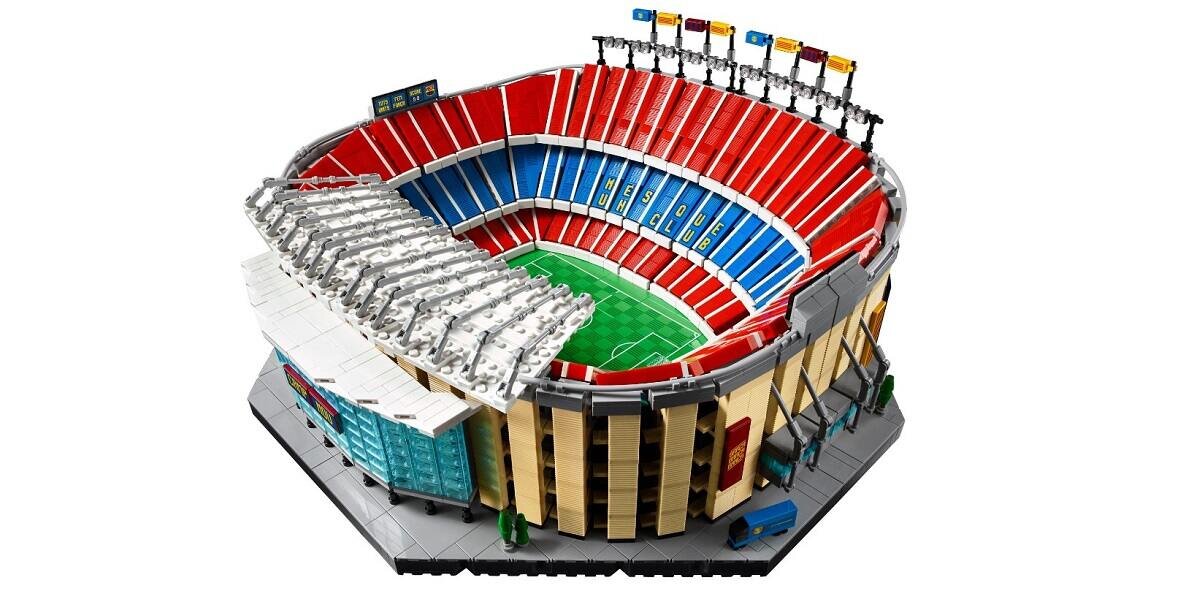 LEGO Icons Camp Nou - FC Barcelona 10284 kreatywność rozwój klocki figurki minifigurki jakość tradycja konstrukcja nauka wyobraźnia role jakość bezpieczeństwo wyobraźnia budowanie pasja hobby funkcje instrukcje piła nożna zawody rywalizacja