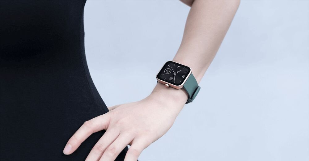 Smartwatch MAIMO WT2105 ekran bateria czujniki zdrowie sport pasek ładowanie pojemność rozdzielczość łączność sterowanie krew puls rozmowy smartfon aplikacja