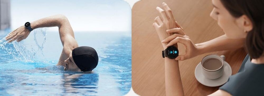 Smartwatch 70MAI Maimo Watch R ekran bateria czujniki zdrowie sport pasek ładowanie pojemność rozdzielczość łączność sterowanie krew puls rozmowy smartfon aplikacja