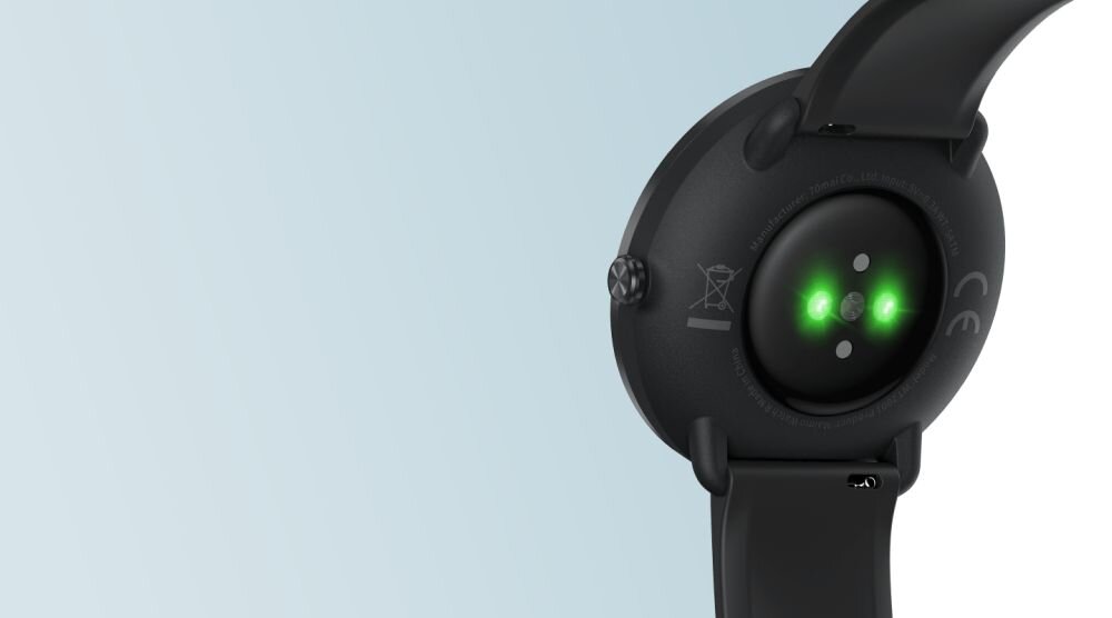 Smartwatch 70MAI Maimo Watch R ekran bateria czujniki zdrowie sport pasek ładowanie pojemność rozdzielczość łączność sterowanie krew puls rozmowy smartfon aplikacja