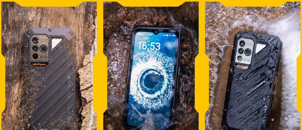 Smartfon ULEFONE Power Armor 18T ekran bateria aparat procesor ram pamięć pojemność rozdzielczość zdjęcia filmy opis dane cechy blokady system łączność wifi bluetooth obudowa szkło odporność porty muzyka transfer sieć przekątna matryca waga czujniki oled amoled ips