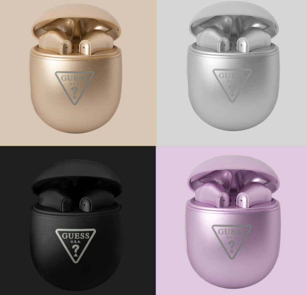 Słuchawki GUESS TWS Triangle Logo wykorzystują technologię Bluetooth, co oznacza, że można ich używać bezprzewodowo
