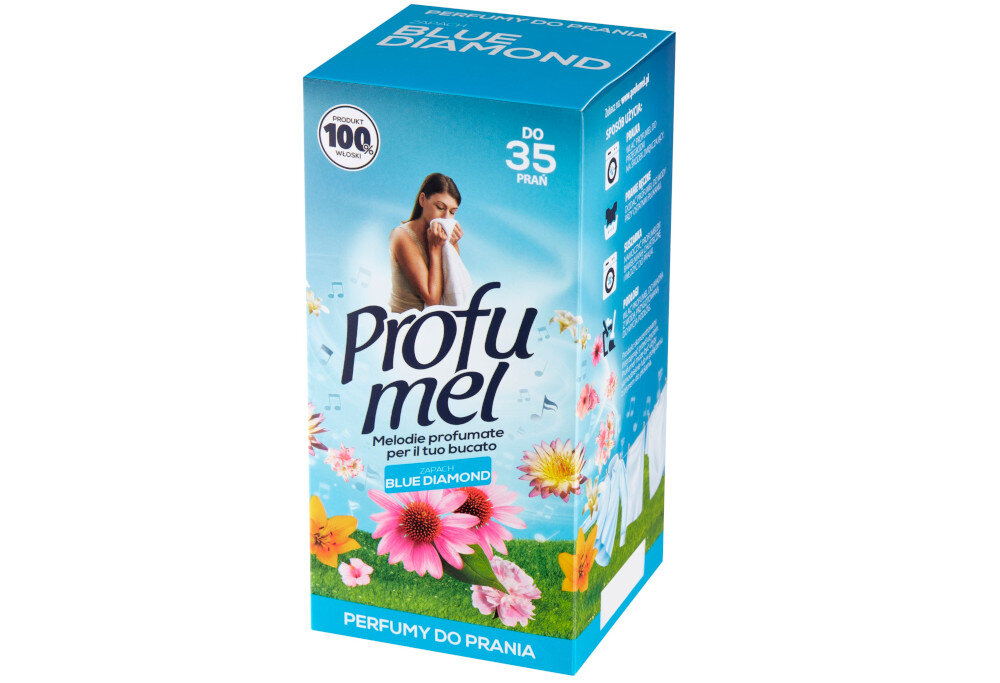 Perfumy do prania PROFUMEL Blue Diamond 250 ml zapach przeplatanie harmonia delikatne lekkie