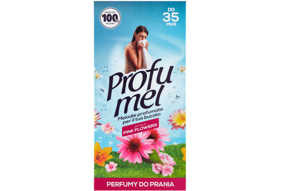 Perfumy do prania PROFUMEL Pink Flowers 250 ml zastosowanie pralka pranie reczne suszarka podloga
