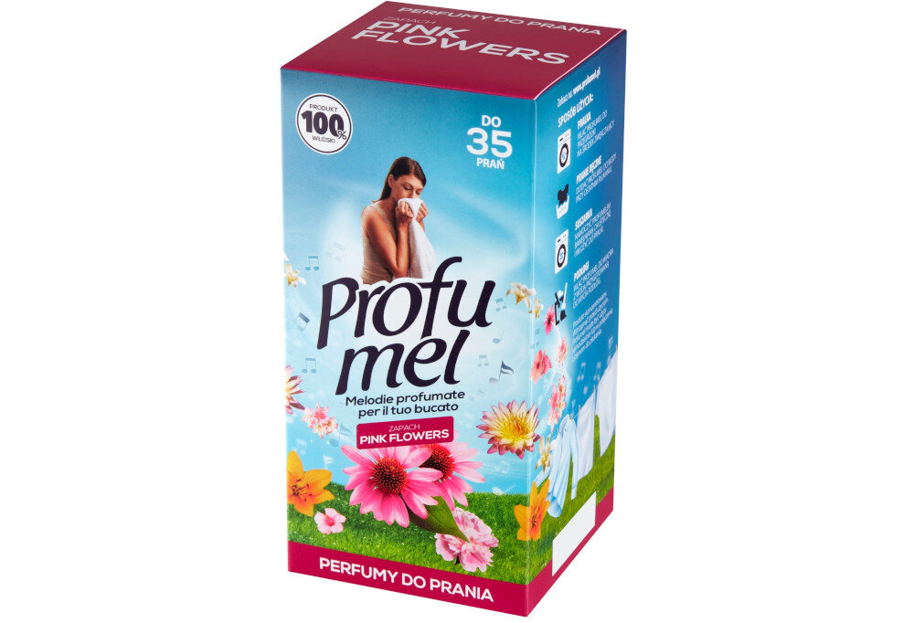 Perfumy do prania PROFUMEL Pink Flowers 250 ml zapach przeplatanie harmonia delikatne lekkie