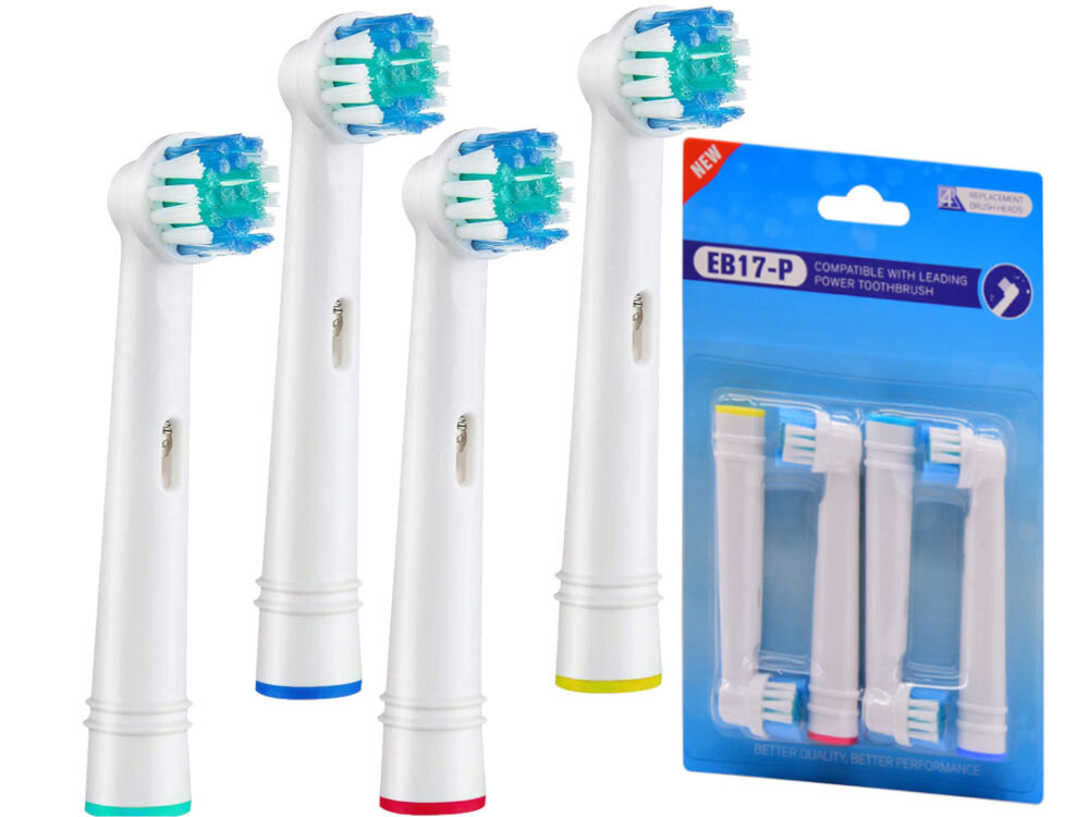Końcówka szczoteczki DENIX do ORAL-B EB17-P (4 szt.) zestaw