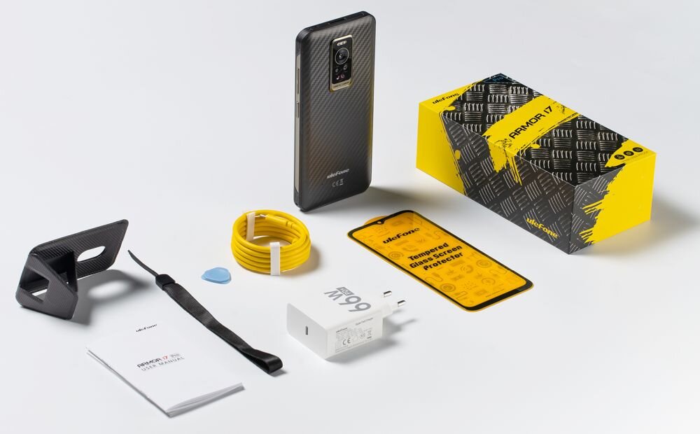 Smartfon ULEFONE Armor 17 Pro ekran bateria aparat procesor ram pamięć pojemność rozdzielczość zdjęcia filmy opis dane cechy blokady system łączność wifi bluetooth obudowa szkło odporność porty muzyka transfer sieć przekątna matryca waga czujniki oled amoled ips
