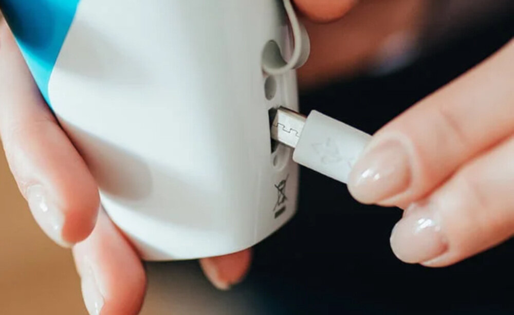 Inhalator nebulizator ultradzwiekowy HAXE NBM-4B kabel USB-C/USB-A czas pracy do 3 goszin