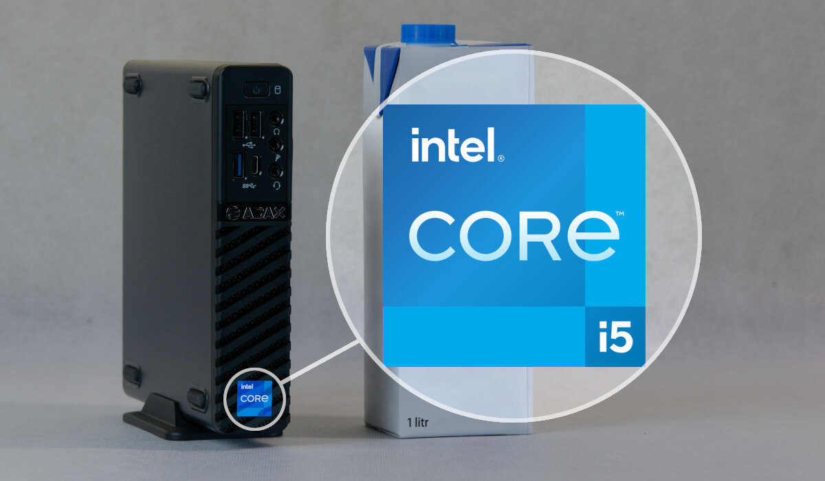 Komputer ADAX Verso Mini Wydajność Intel Turbo Boost możliwość rozbudowy Różnorodność portów