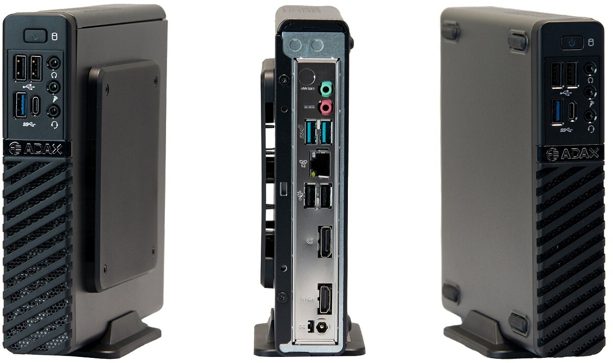 Komputer ADAX Verso Mini Wydajność Intel Turbo Boost możliwość rozbudowy Różnorodność portów