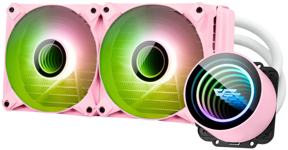 Chłodzenie wodne DARKFLASH DX240 V2 ARGB zastosowanie działanie wydajność cechy