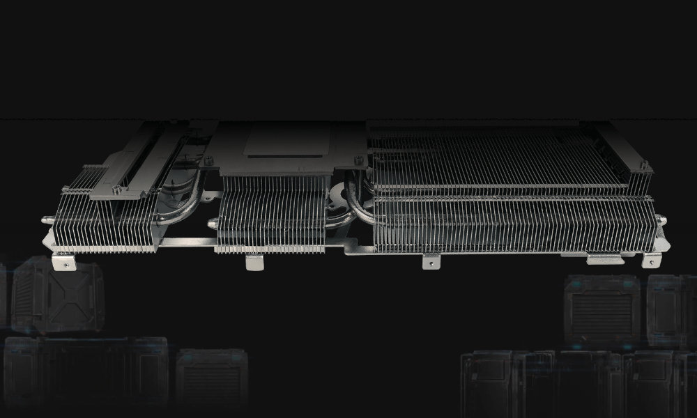 ASUS TUF Gaming GeForce RTX 3060 Ti 8GB OC srodek