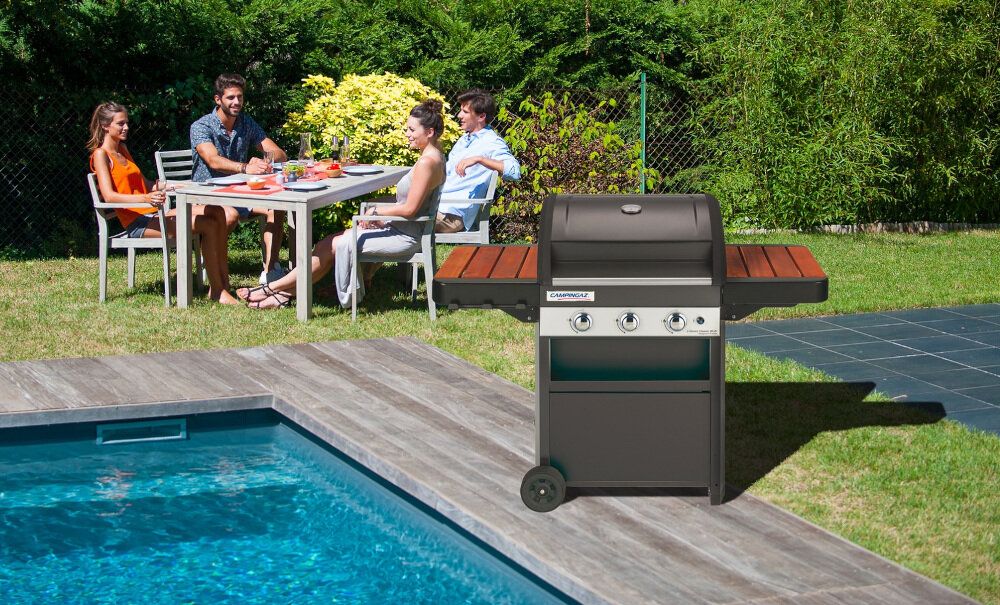 Grill gazowy CAMPINGAZ Classic WLD Seria 3 temperatura powyżej 250°C na całej powierzchani do grillowania pokrętła zmniejszyć temperaturę dodać trochę ognia