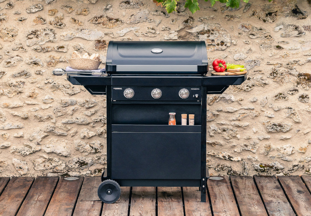 Grill gazowy CAMPINGAZ Compact 3 L kompaktowe rozmiary duża moc nowoczesny stalowy grill solidna konstrukcja