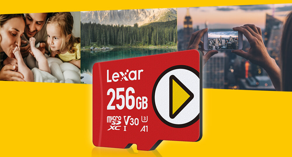 Karta pamięci LEXAR microSDXC Play rozgrywka pamięć zastosowanie prędkość pojemność kompatybilność