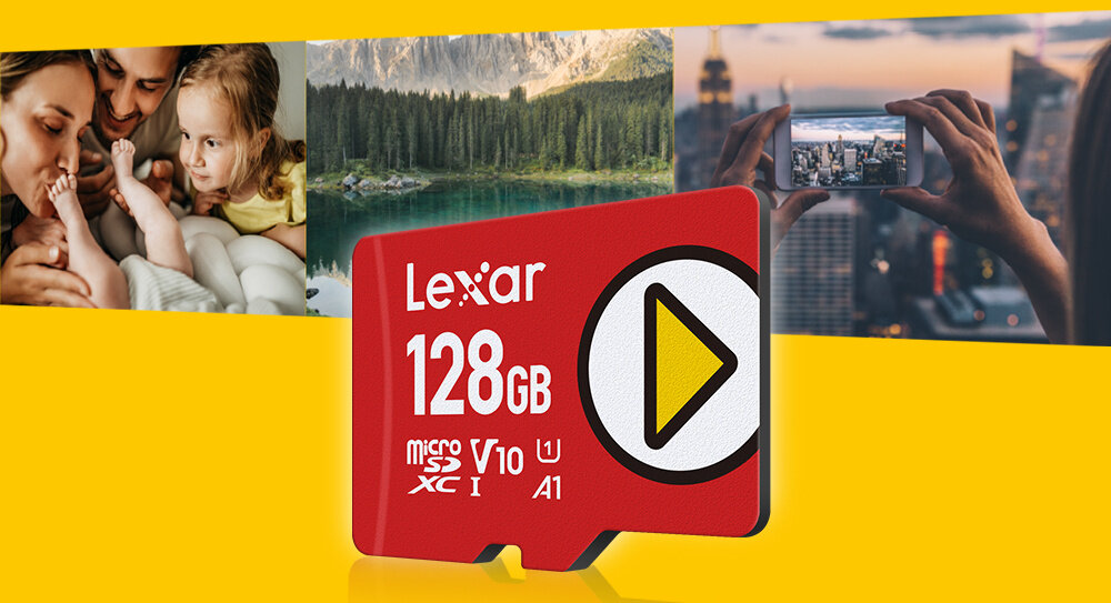 Karta pamięci LEXAR microSDXC Play rozgrywka pamięć zastosowanie prędkość pojemność kompatybilność
