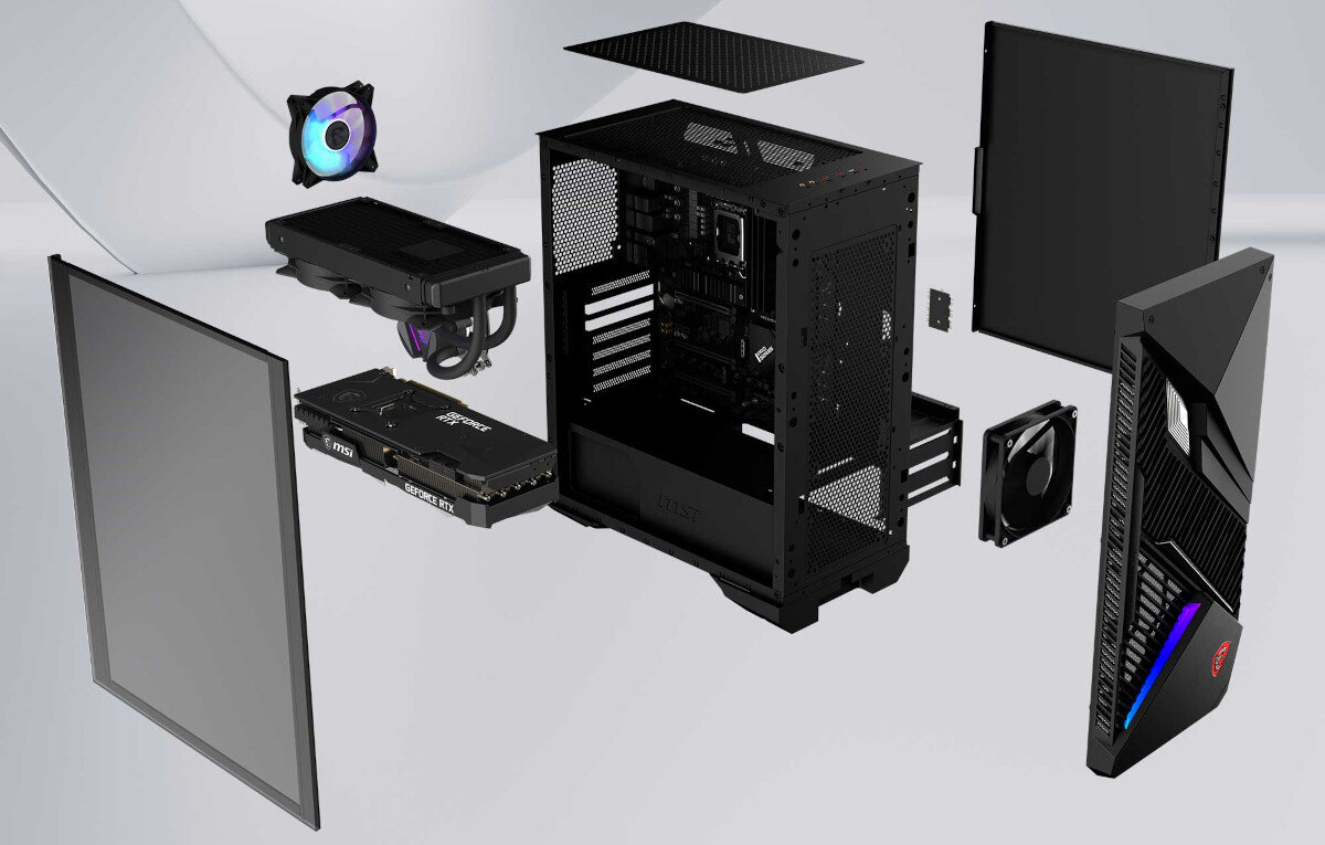 Komputer MSI MPG Infinite X2 13FNUI-006EU rozbudowa dostęp modernizacja