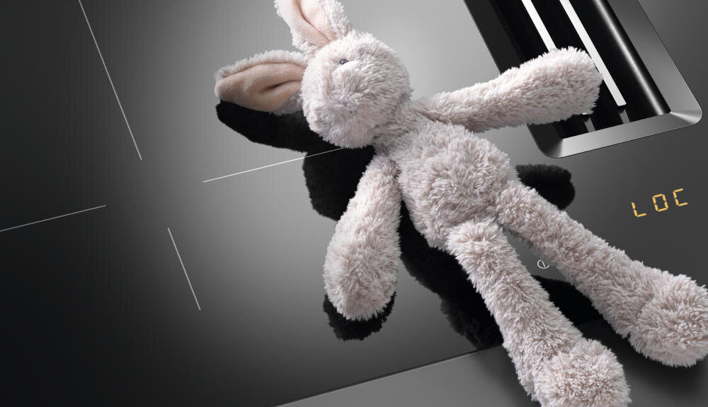 MIELE-KMDA-7272-FL-A-Silence zabezpieczenie blokada uruchomienia włączenie strefa grzejna wskaźnik zaleganie ciepło