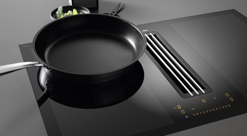 MIELE-KMDA-7272-FL-A-Silence strefa grzejna naczynie gotowanie cyfry aktywacja automatycznie płyta grzejna