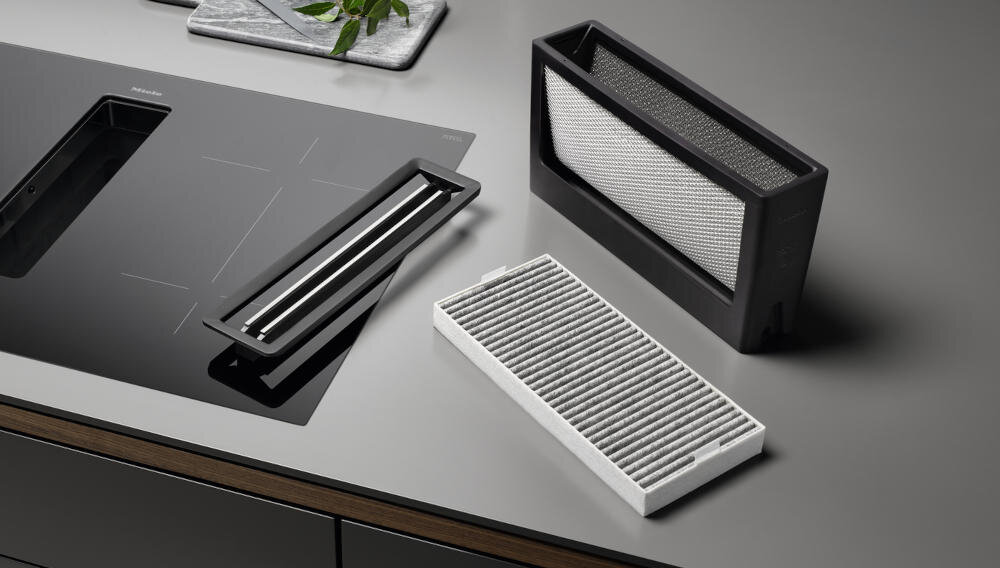 MIELE-KMDA-7272-FL-A-Silence wyciąg kuchenny stalowy filtr tłuszcz stal szlachetna czyszczenie wygląd