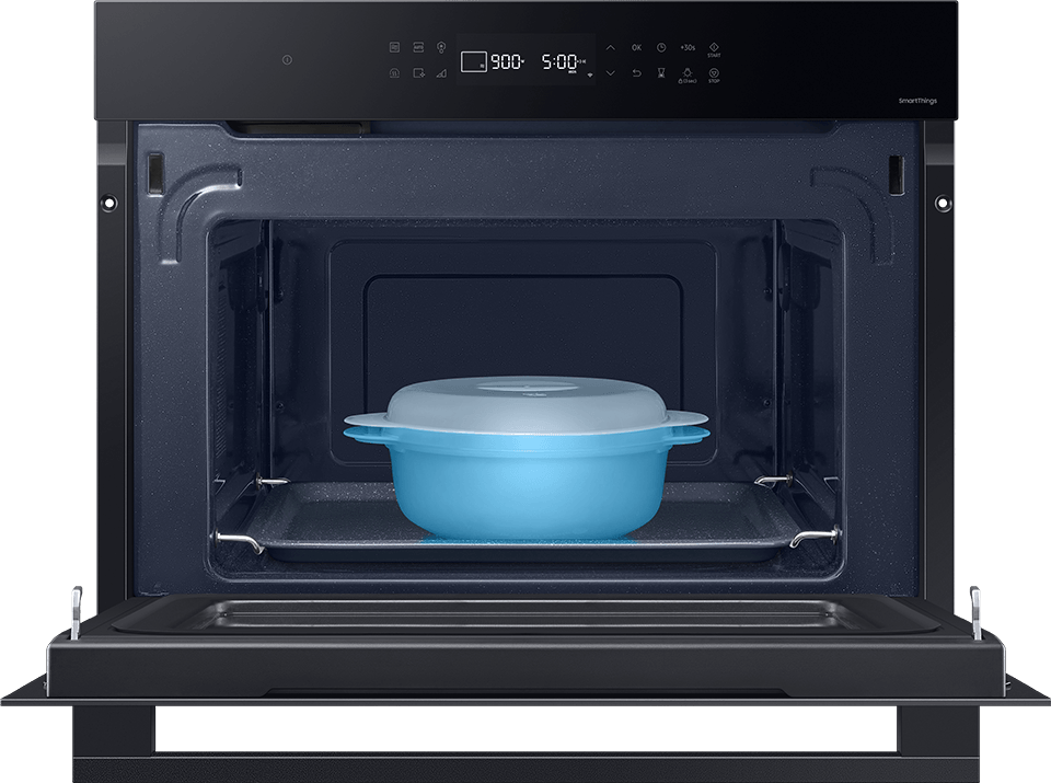 we wnętrzu mikrofali NQ5B4313IBK umieszczone jest naczynie służące do gotowania na parze we wnętrzu mikrofali NQ5B4313IBK umieszczone jest naczynie służące do gotowania na parze