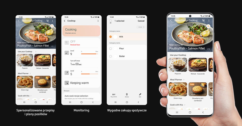 włącz na telefonie SmartThings Cooking i ułatw sobie przyrządzanie posiłków włącz na telefonie SmartThings Cooking i ułatw sobie przyrządzanie posiłków