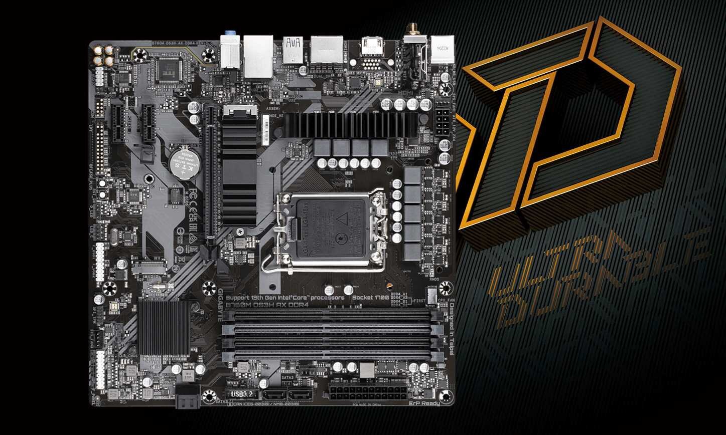 Płyta główna GIGABYTE B760M DS3H AX DDR4 - Płyta główna 