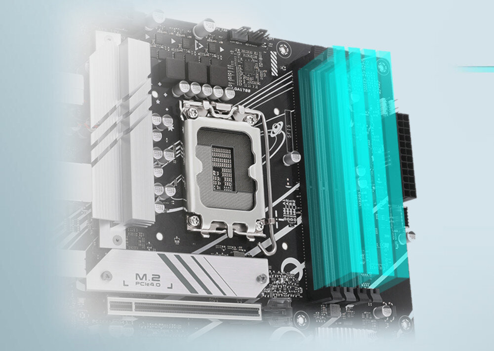 Płyta główna ASUS Prime B760M-A D4 pamięć taktownie pojemność