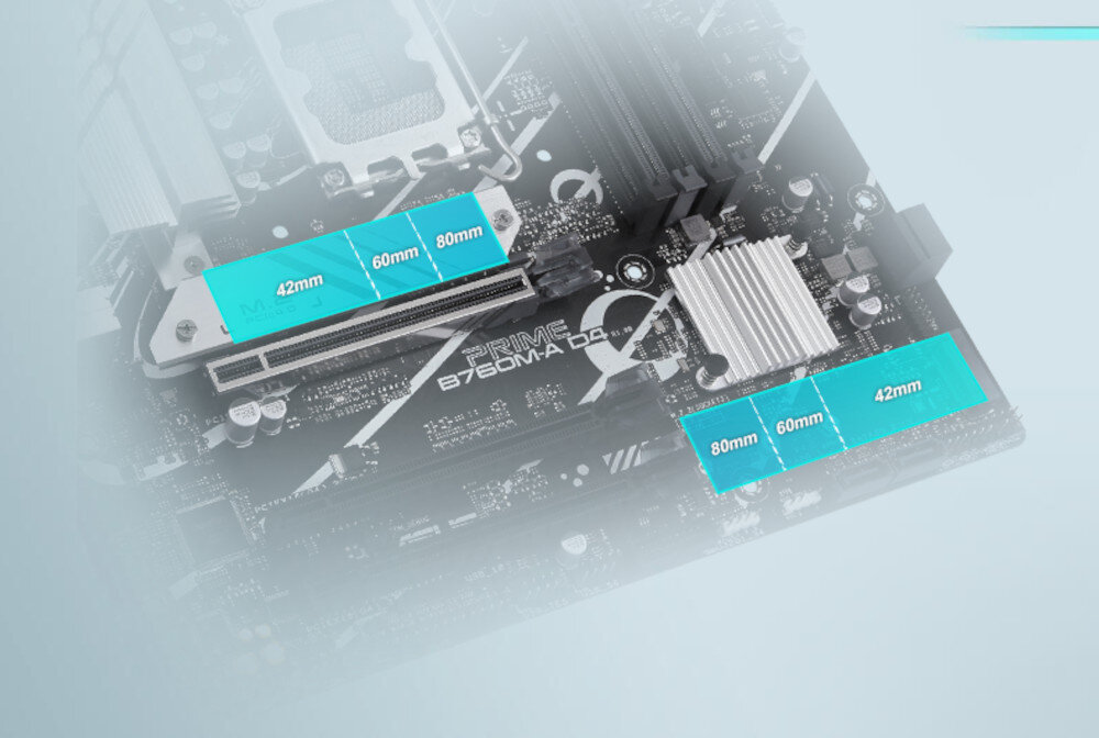 Płyta główna ASUS Prime B760M-A D4 format wielkość wymiary