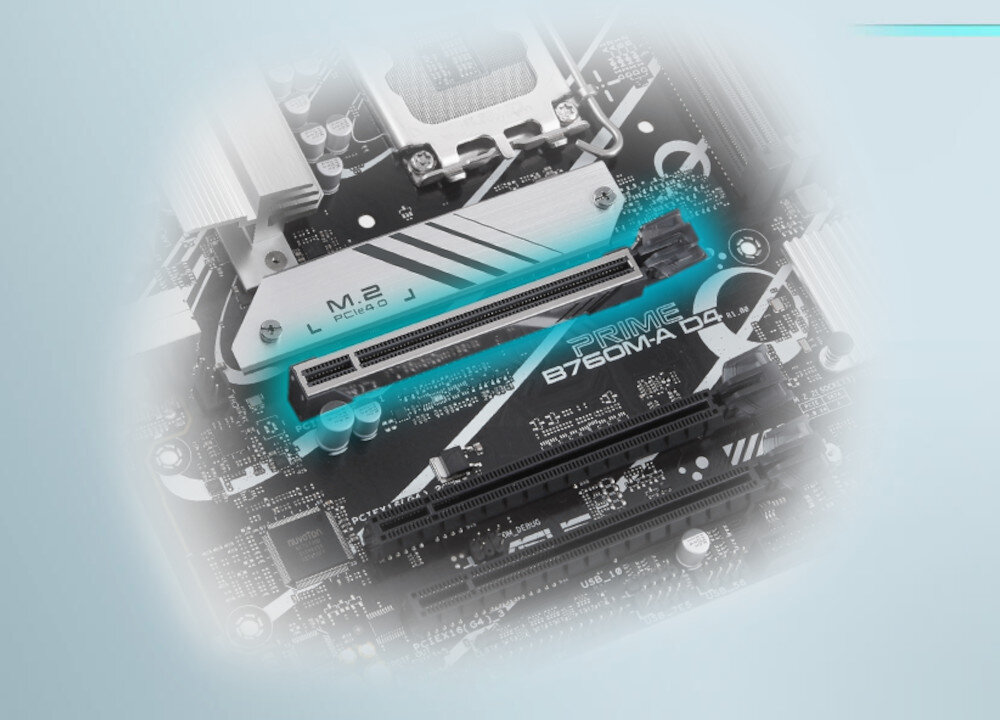 Płyta główna ASUS Prime B760M-A D4 chipset interfejsy przepustowość