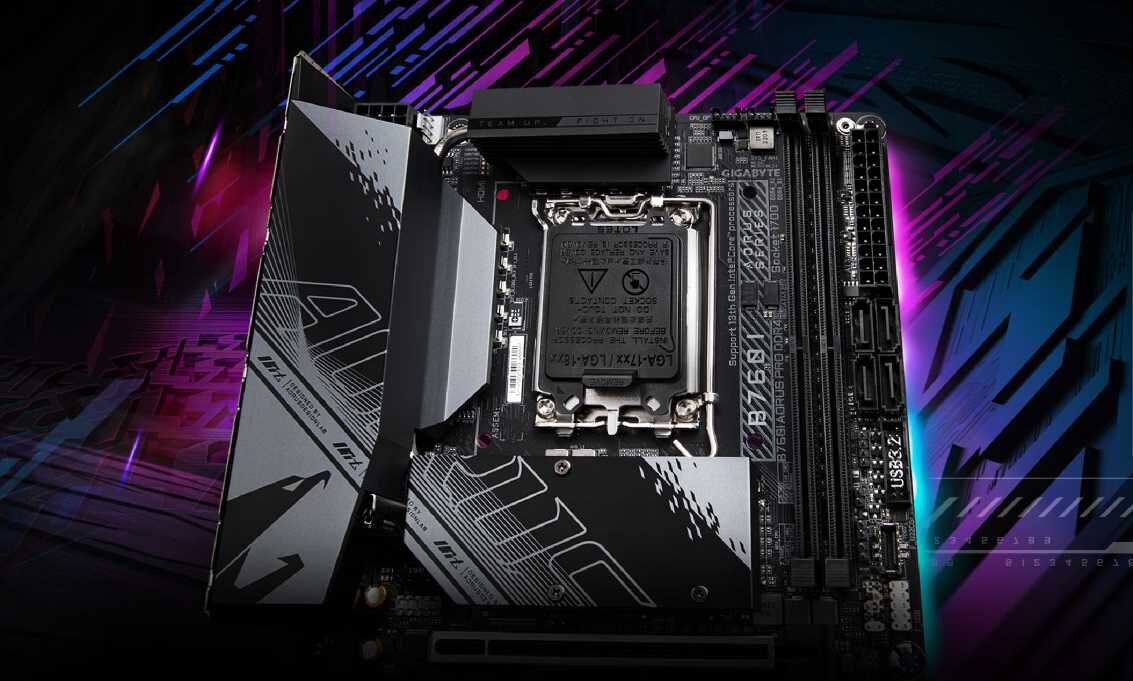 Płyta główna GIGABYTE B760I Aorus Pro DDR4 - Podświetlenie