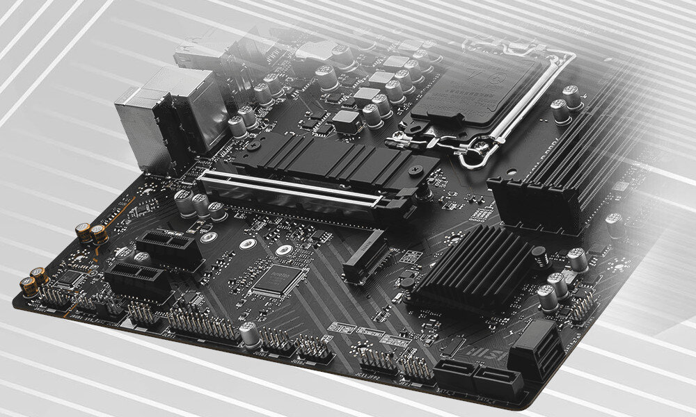 Płyta główna MSI Pro B760M-P wydajność radiator obsługa