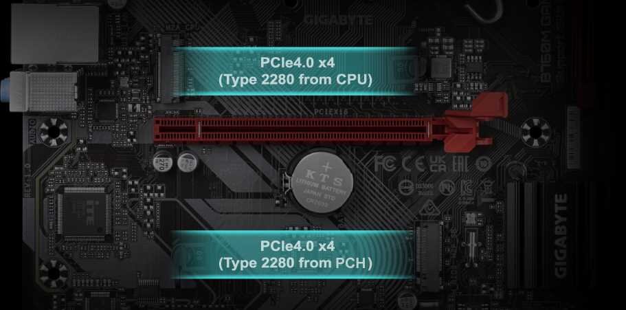 Płyta główna GIGABYTE B760M Gaming DDR4 - PCIe