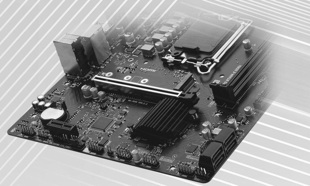 Płyta główna MSI Pro B760M-E wydajność radiator obsługa