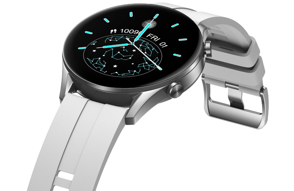 Smartwatch ORO-MED Oro-Smart FIT7 Pro ekran bateria czujniki zdrowie sport pasek ładowanie pojemność rozdzielczość łączność sterowanie krew puls rozmowy smartfon aplikacja