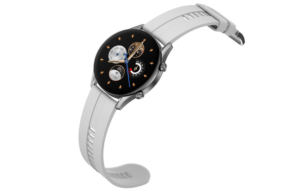 Smartwatch ORO-MED Oro-Smart FIT7 Pro ekran bateria czujniki zdrowie sport pasek ładowanie pojemność rozdzielczość łączność sterowanie krew puls rozmowy smartfon aplikacja