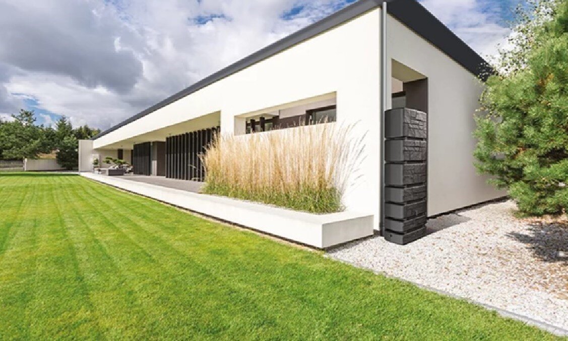 Zbiornik na deszczówkę PROSPERPLAST Tower Stone Oszczędzaj wodę Łatwe użytkowanie wymiary pojemność ekologiczne rozwiązania oszczędzanie