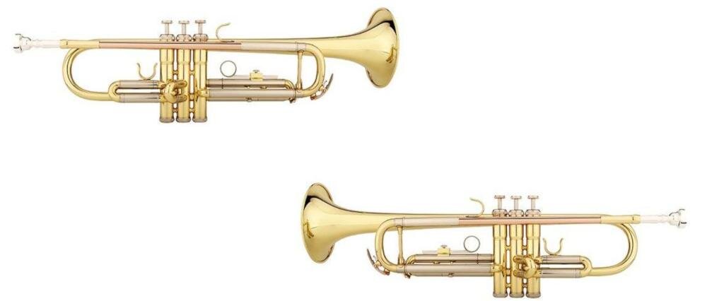 V-TONE VTRBB trąbka czara głosowa tłok instrument nauka zabawa rura mosiądz miedź nikiel