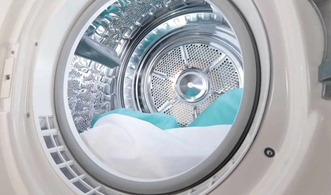 Suszarka HISENSE MHD830 funkcje dodatkowe opcja AutoDrain oswietlenie bebna LED technologia IonTech blokada rodzicielska