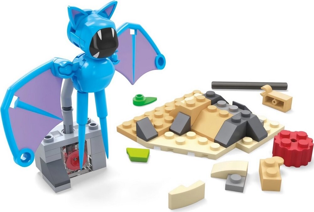 Klocki plastikowe MEGA Pokemon Nocny lot Zubata HKT19 mega mega bloks mega construx budowanie konstruowanie składanie konstrukcja zabawka konstrukcyjna zabawka do zbudowania zestaw konstruktorski zabawka konstruktorska zabawki konstruktorskie dla dzieci kolekcja Pokeballi Pikachu Bulbasaur Charmander Squirtle Eevee