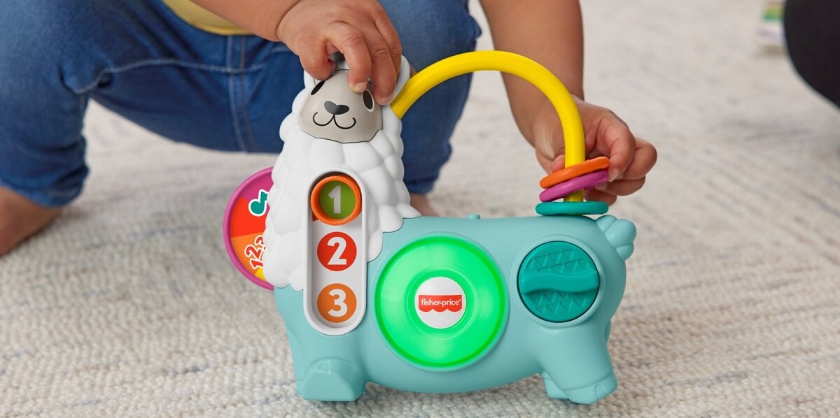 Zabawka interaktywna FISHER PRICE Linkimals Lama 123 HNM86 zabawka chłopcy dziewczynki zabawka edukacyjna prezent podarunek upominek święta dzieci zabawka interaktywna uczy bawi