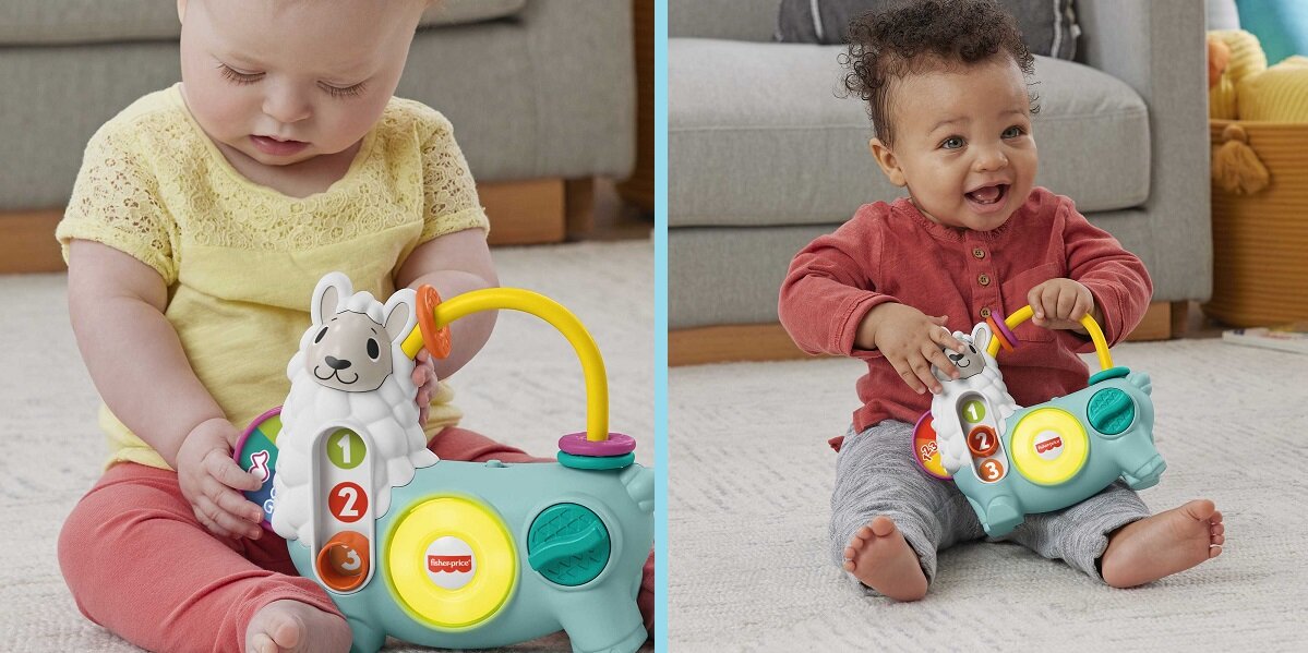 Zabawka interaktywna FISHER PRICE Linkimals Lama 123 HNM86 zabawka chłopcy dziewczynki zabawka edukacyjna prezent podarunek upominek święta dzieci zabawka interaktywna uczy bawi