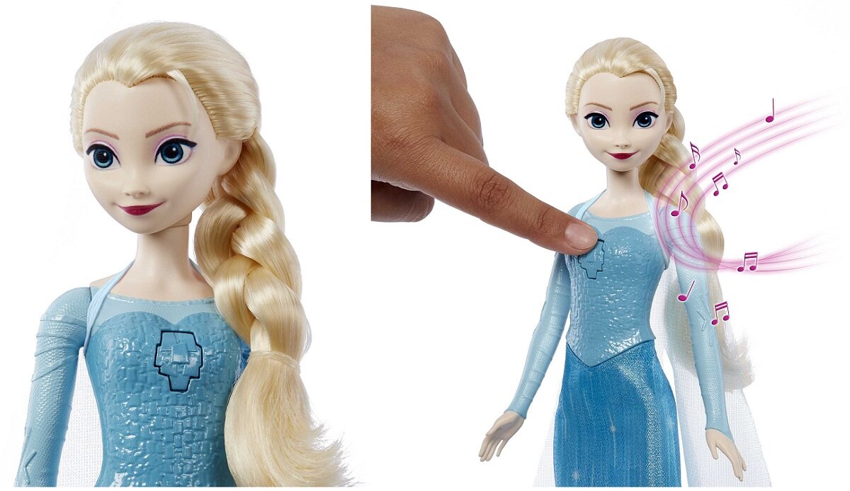 Lalka MATTEL Disney Kraina Lodu Śpiewająca Elsa HMG36 prezenty dla dziewczynek zabawki dla dziewczynek drobne upominki disney-plus urodziny ubranka dla lalek muñecas para niñas lalki z włosami do stylizacji frozen kraina lodu zabawki elsa disney prezenty lalki dla dzieci w wieku 3 4 5 6 lat śpiewające lalki lalki które śpiewają blondynka blond włosy lalka elsa kraina lodu śpiewająca lalka elsa frozen śpiewająca lalka kraina lodu śpiewająca zabawka mam tę moc