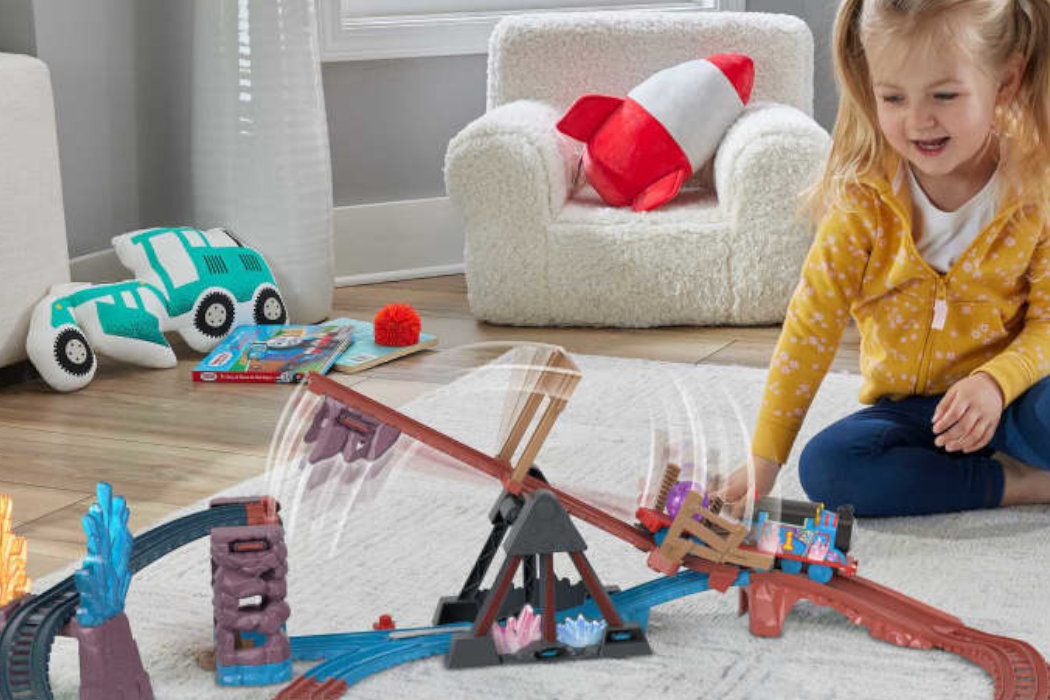 Kolejka FISHER PRICE Tomek i przyjaciele Kryształowa jaskinia HMC28 zabawa film tory ładunki kryształy