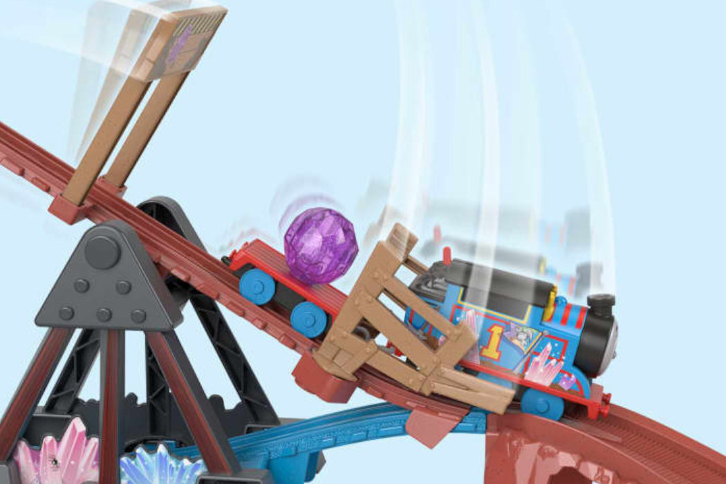 Kolejka FISHER PRICE Tomek i przyjaciele Kryształowa jaskinia HMC28 zabawa film tory ładunki kryształy