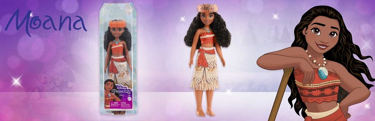 Lalka MATTEL Disney Princess Vaiana HPG68 zabawa kreatywność dziewczynka dzieciństwo