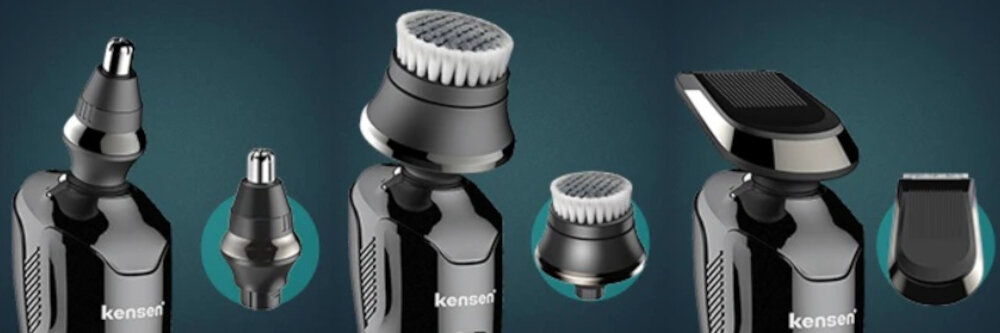 Golarka KENSEN 06-KTXD11-001 precyzja funkcjonalnosc specjalny trymer do nosa  wyposazenie dodatek specjalna szczoteczka do czyszczenia