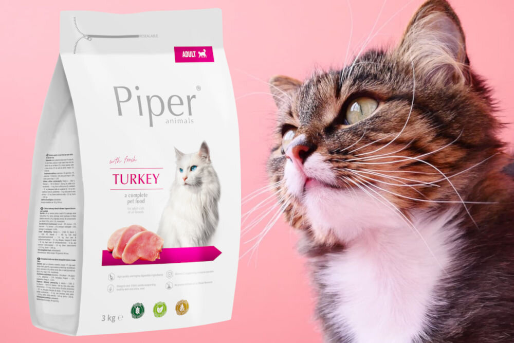 Karma dla kota PIPER Animals Indyk 3 kg dawkowanie analiza sklad